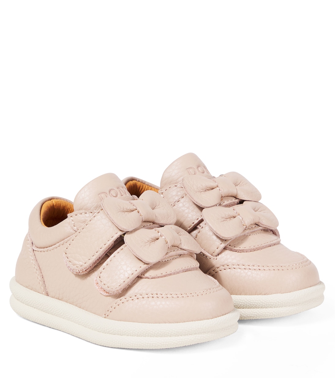 

Кожаные кроссовки Baby Zoena с бантом Donsje, Light Rose Leather