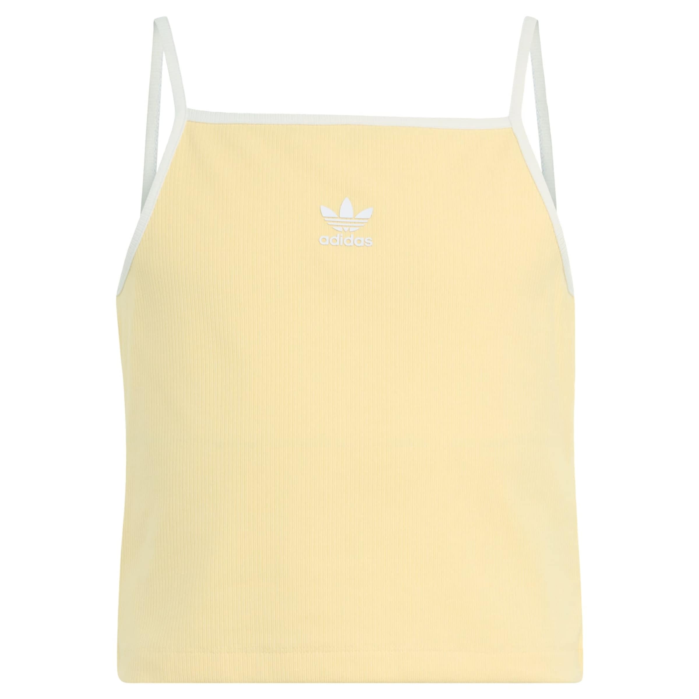 

Adidas Originals Топ 'SLIM MINI RIB TANK' в светло-желтом цвете