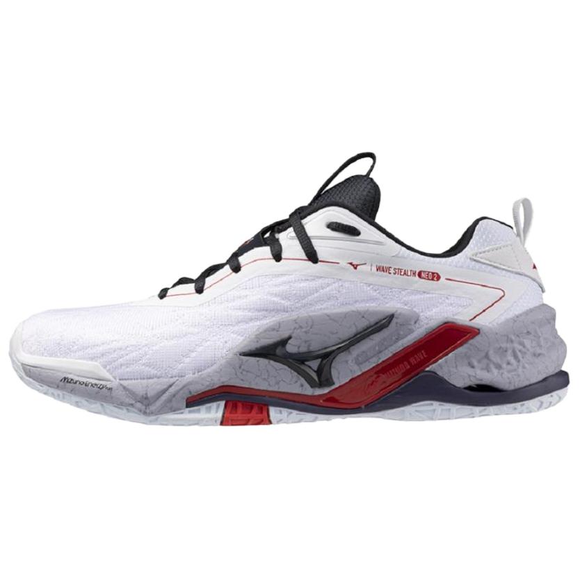 

Mizuno WAVE STEALTH NEO 2 противоскользящие износостойкие низкие кроссовки для тренировок унисекс белые