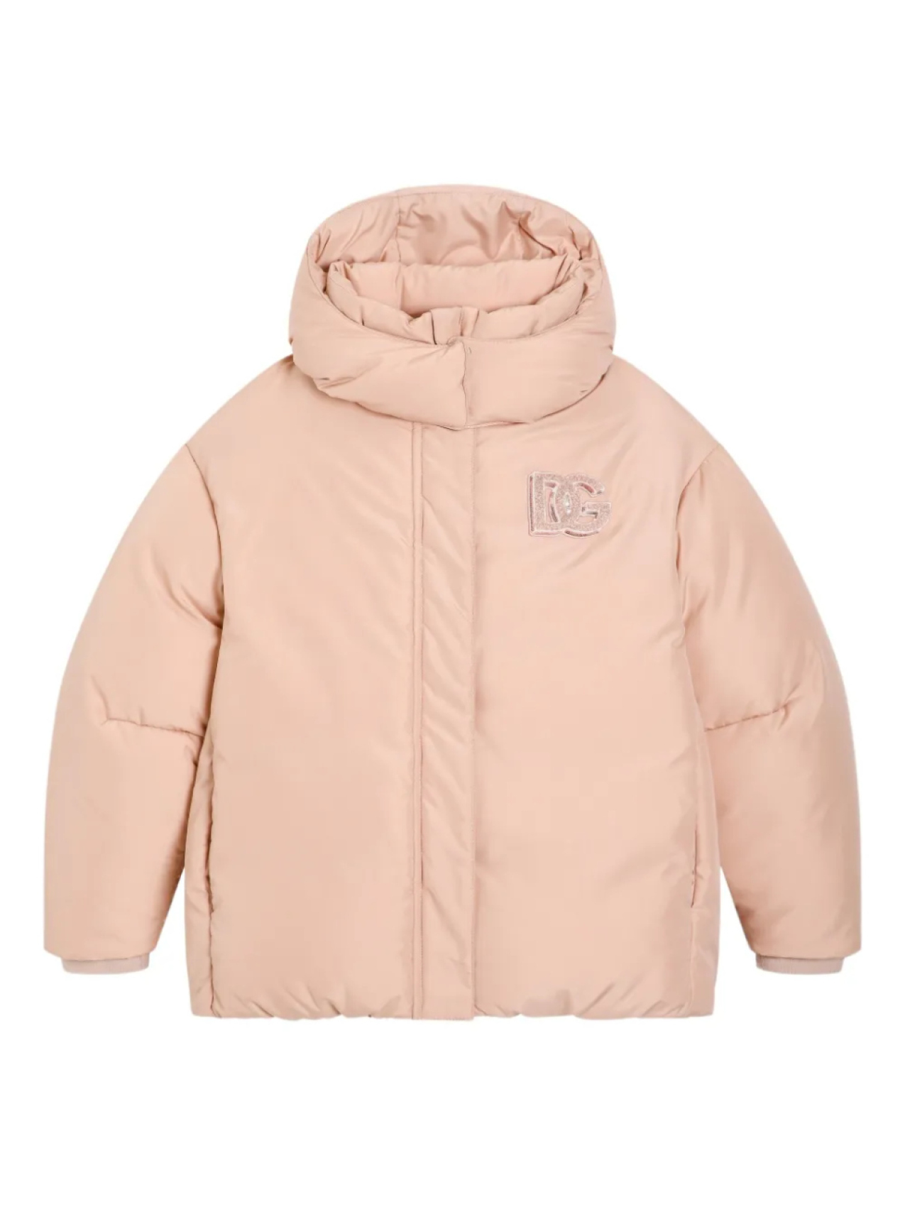 

Dolce & Gabbana Kids пуховик с капюшоном, нейтральный