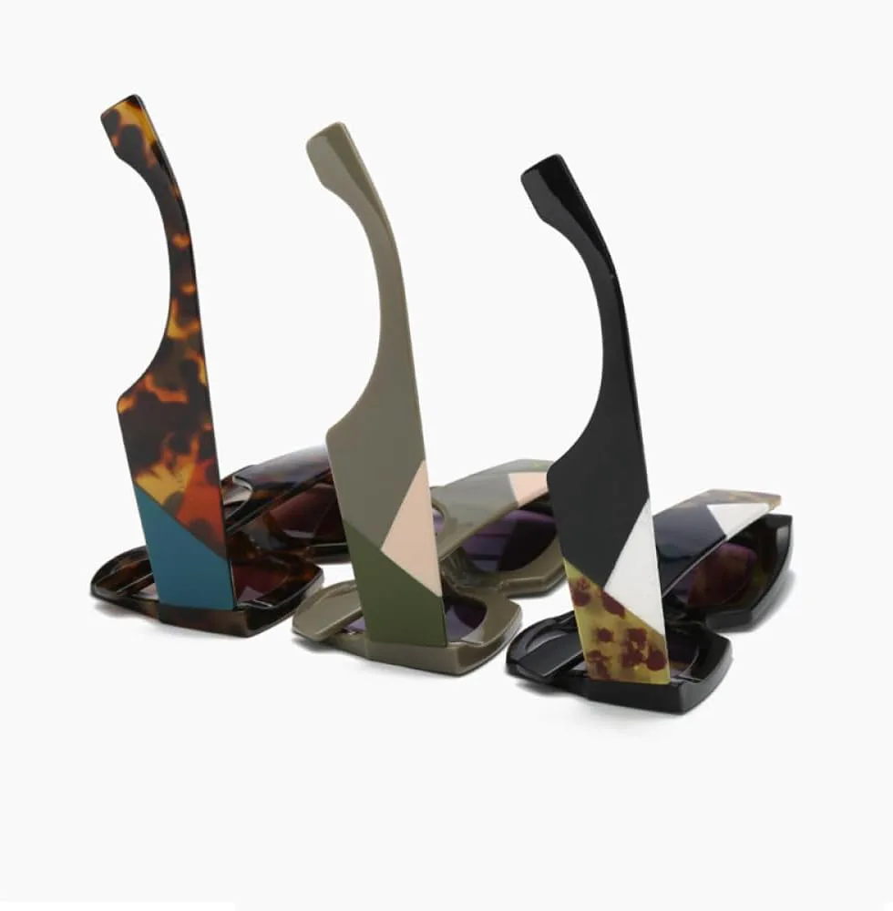 

Модные солнцезащитные очки для женщин в винтажном стиле с большой оправой, ретро-очки для женщин, очки с защитой от УФ-излучения UV400 TYUVIVO, White-red