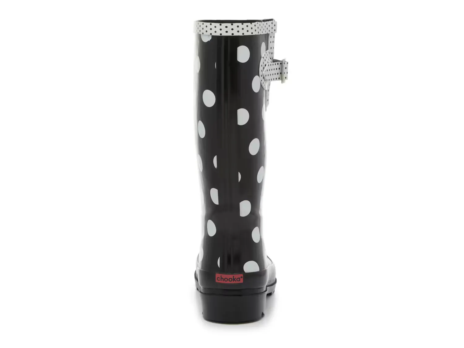 Сапоги Rob Dots Rain Boot Chooka, черный/белый — фото 4