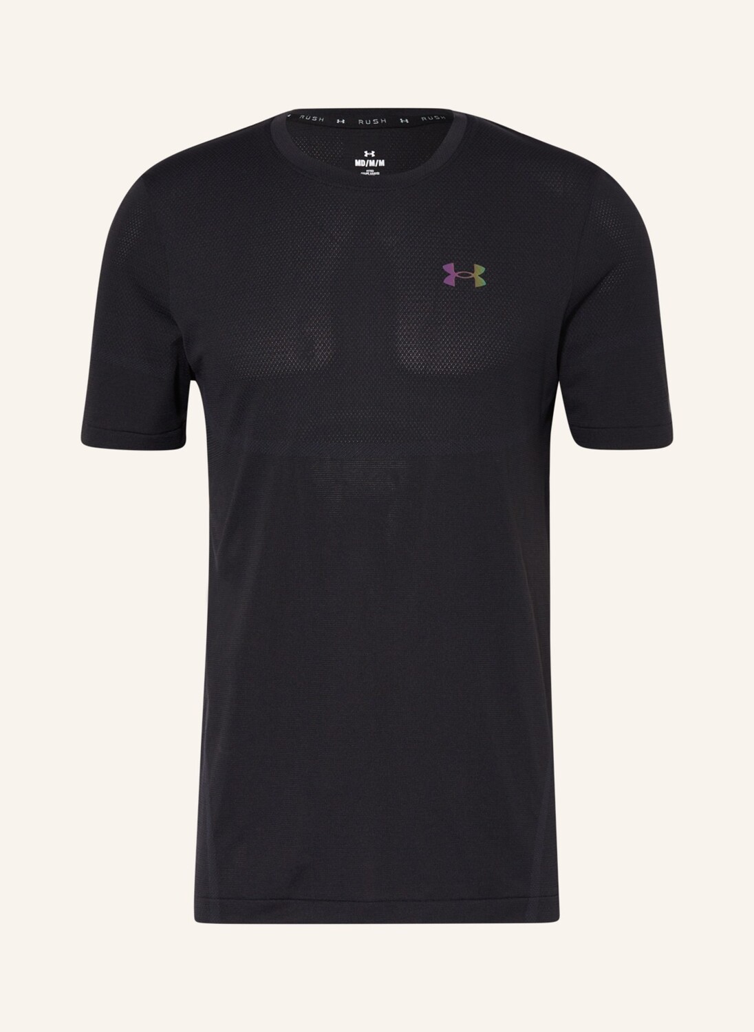 

Футболка rush seamless legacy с сеткой UNDER ARMOUR, черный