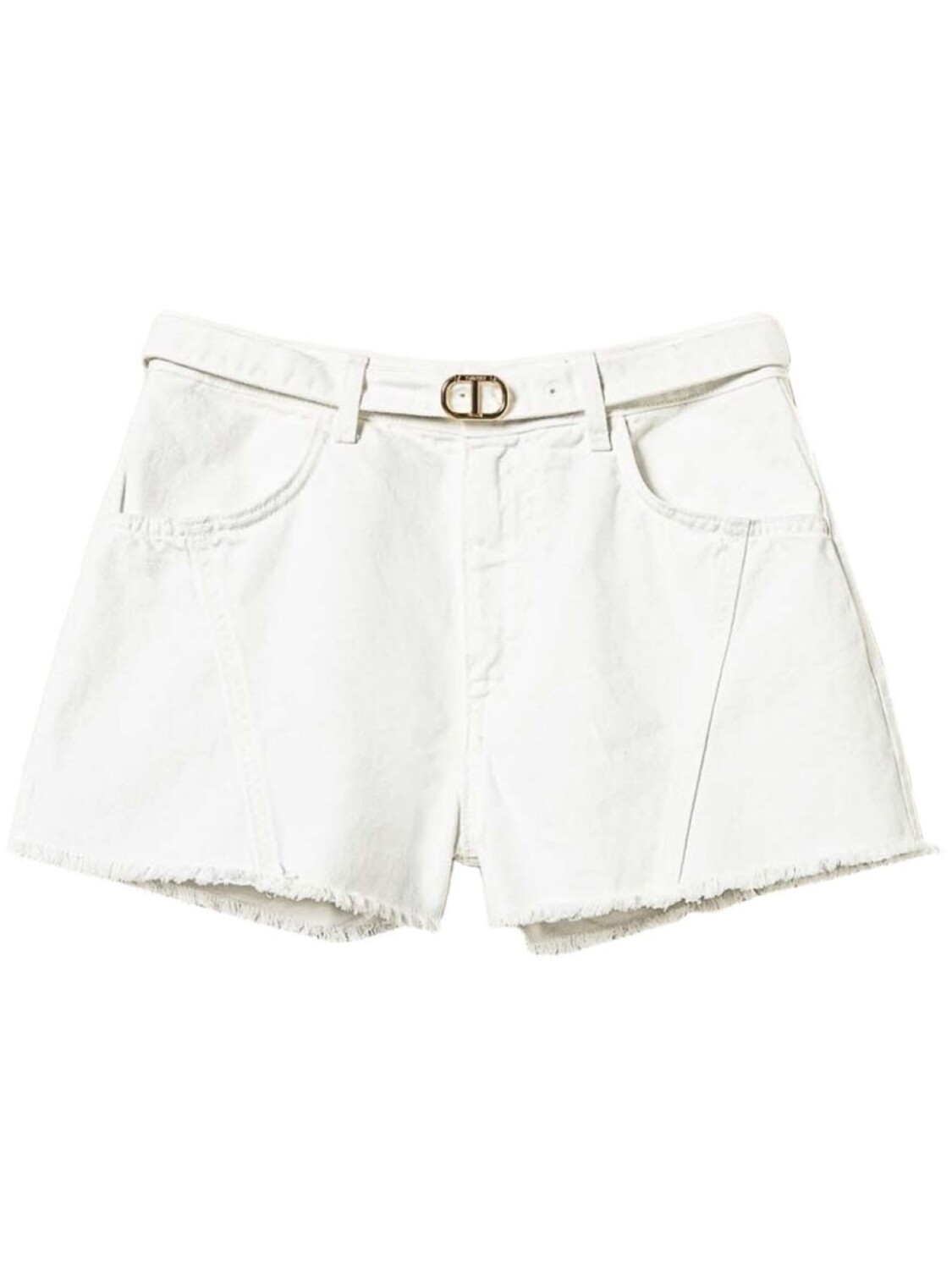 

TWINSET джинсовые шорты Oval T, белый