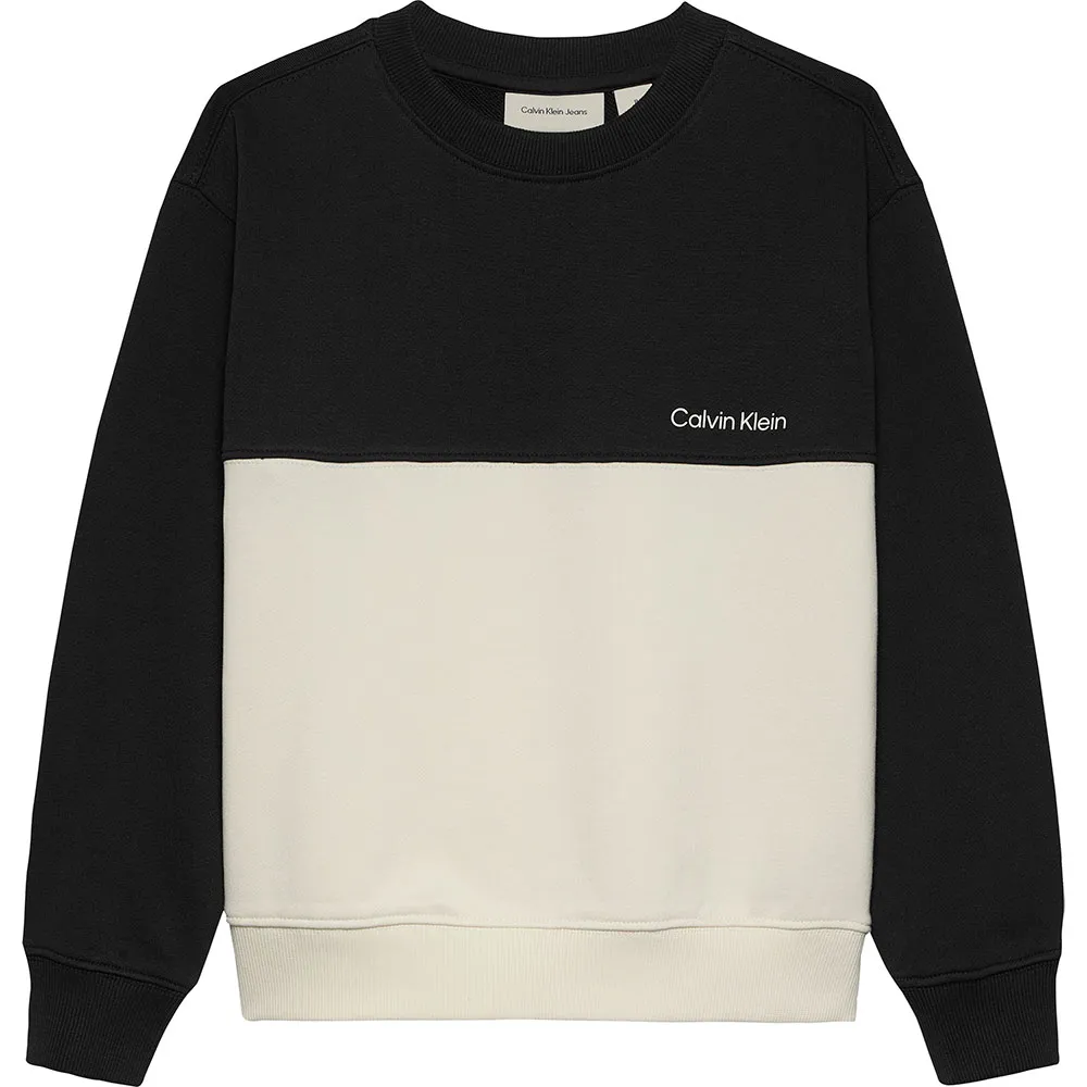 

Худи Calvin Klein Jeans Color Block Terry, черный