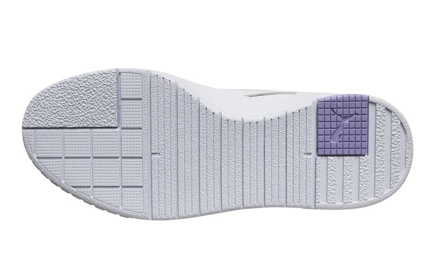 Кожаные женские кроссовки Cali Sport Glow E на низкой шнуровке 373083 01 Puma, белый — фото 4