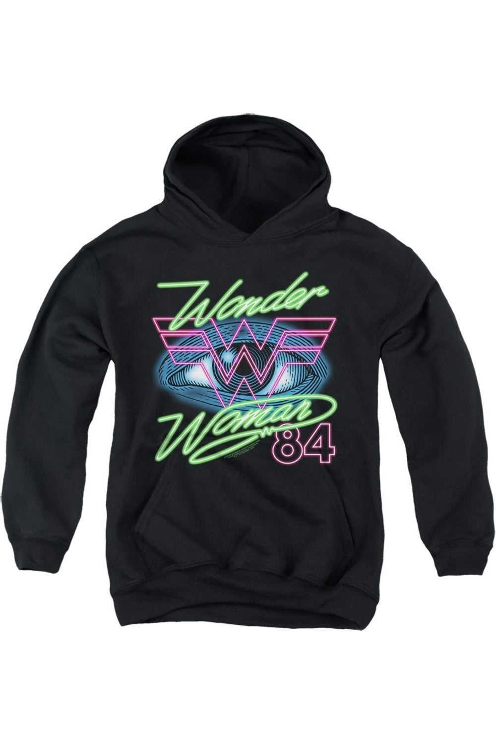 

Толстовка с капюшоном Wonder Woman 84 Eye Youth Pull Over Gildan, черный