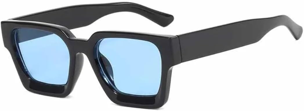 

Солнцезащитные очки с защитой UV400 | Маленькая оправа, линзы конфетного цвета | Для женщин и мужчин, для занятий спортом на открытом воздухе и вождения DSVIGF, Black Blue