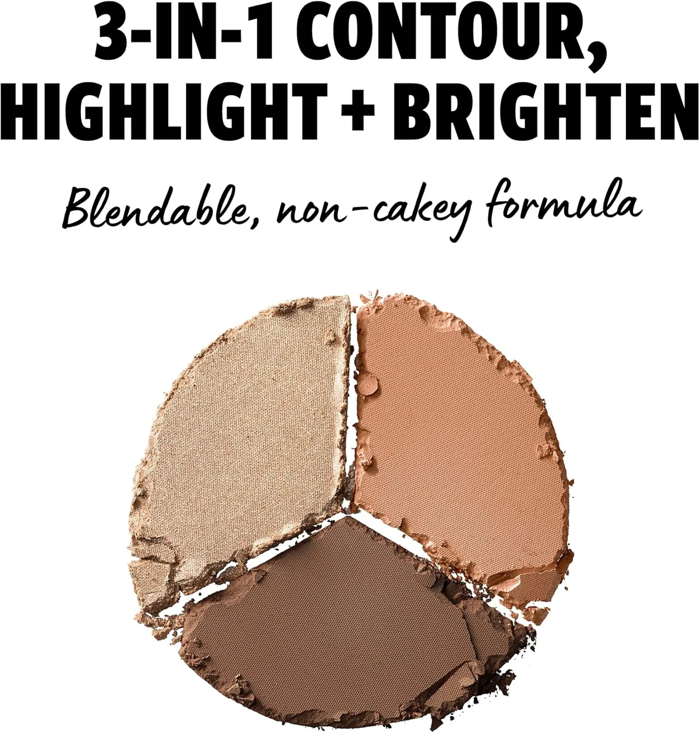Палетка для скульптурирования лица 3 Step To Sculpt, NYX Professional Makeup, глубокий оттенок — фото 2