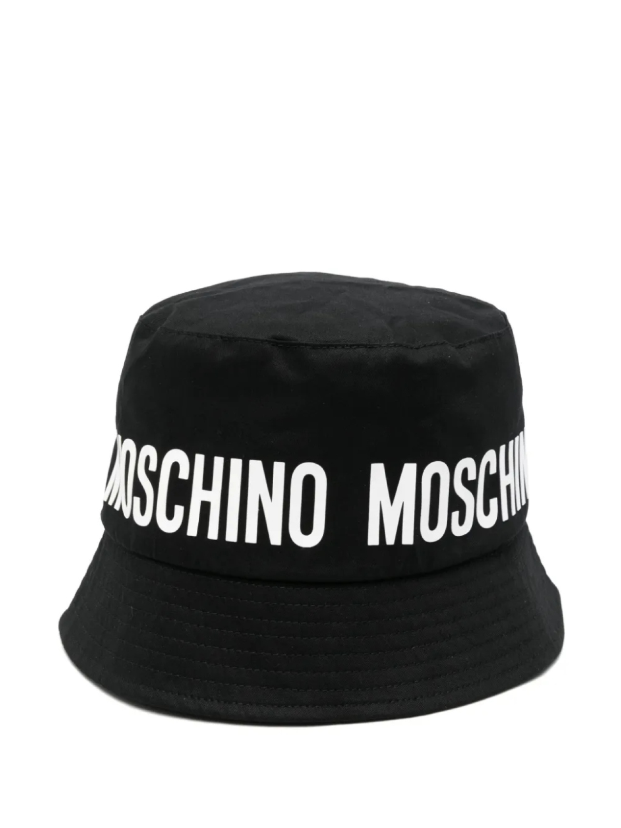

Moschino Kids панама с логотипом, черный