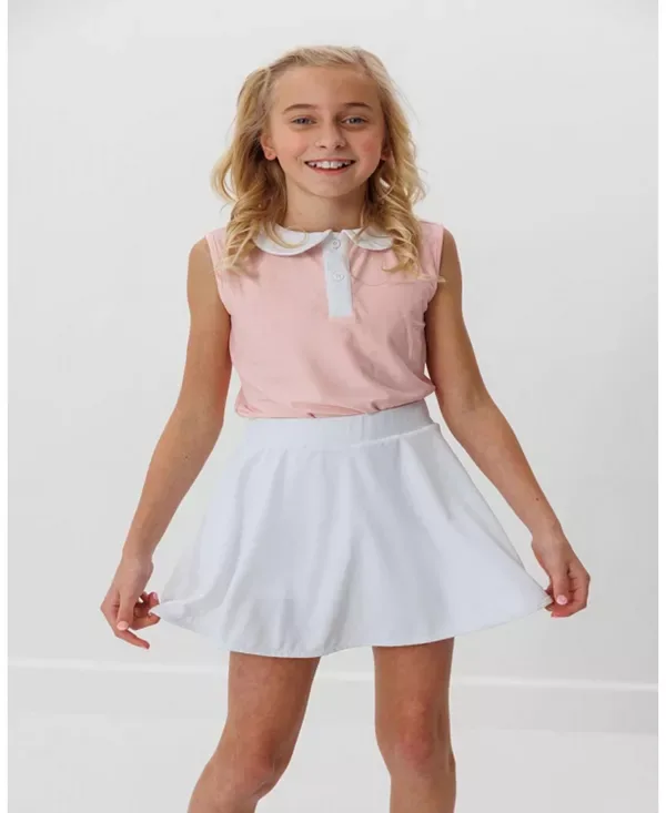 Юбка-Шорты для корта Courtside Kids, White — фото 2
