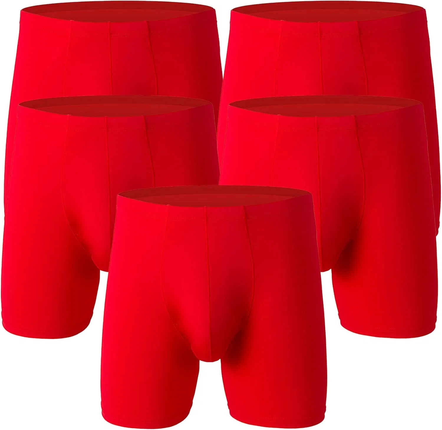 Боксеры свободные, дышащие, Red-5pc