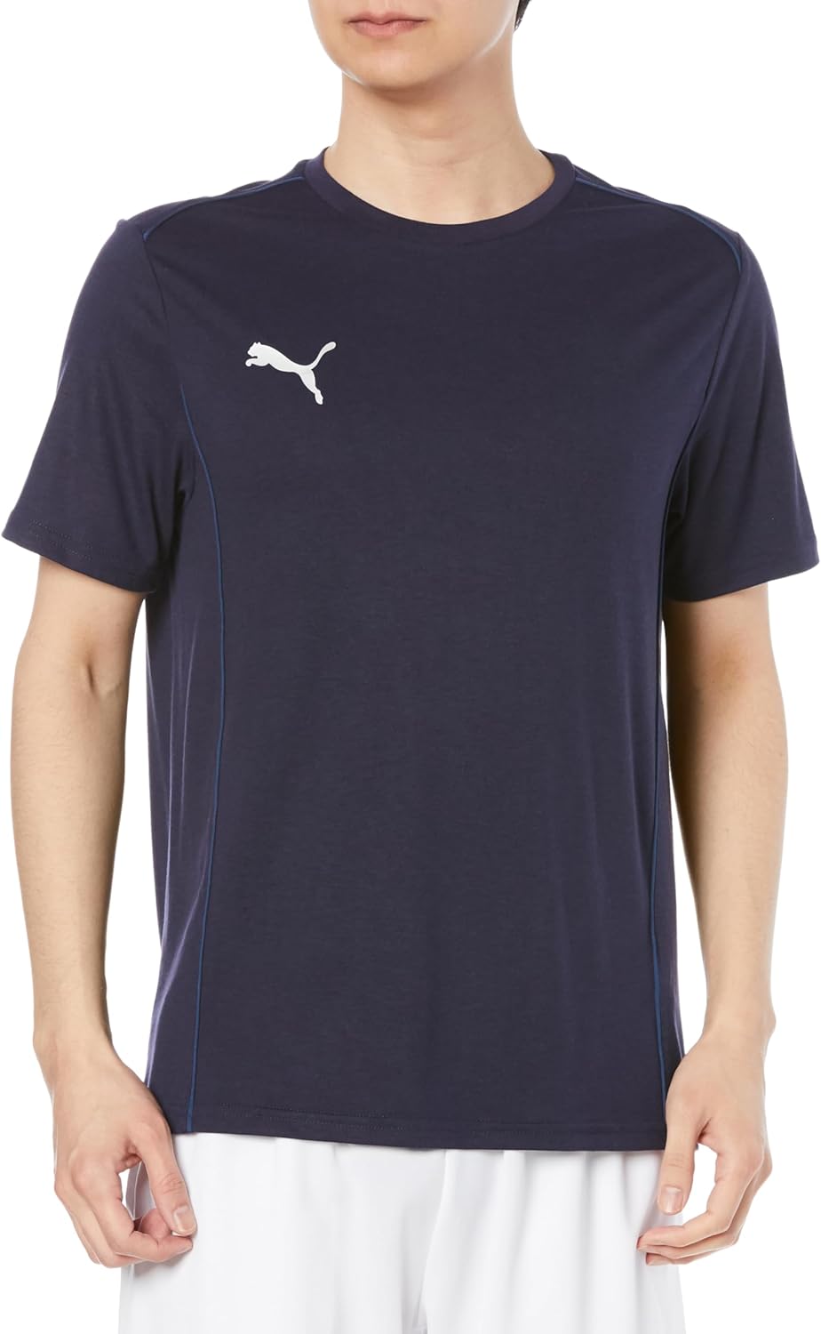 

Мужская повседневная футболка PUMA TeamFINAL (659336) для футбола, американского футбола, клубных и командных тренировок, темно-синий/серебрянный