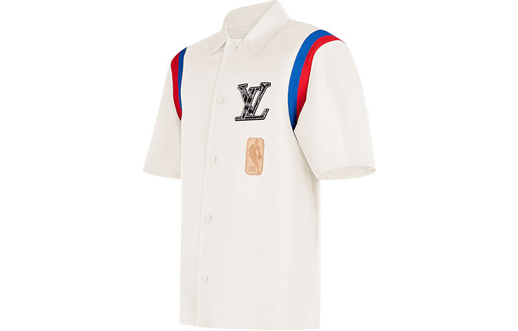 Nba X Новые квартальные продукты LV Shirt Men Louis Vuitton, белый — фото 3