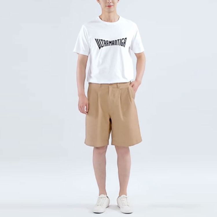 Jw Anderson Co-Branded Series Повседневные шорты для мужчин Camel Uniqlo, коричневый — фото 2