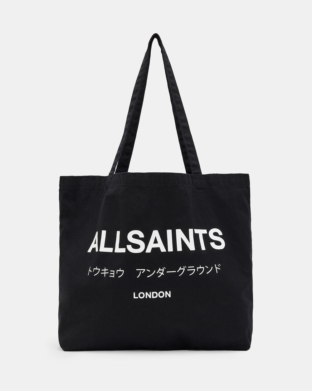 

Большая сумка с логотипом Underground AllSaints, черный/мел