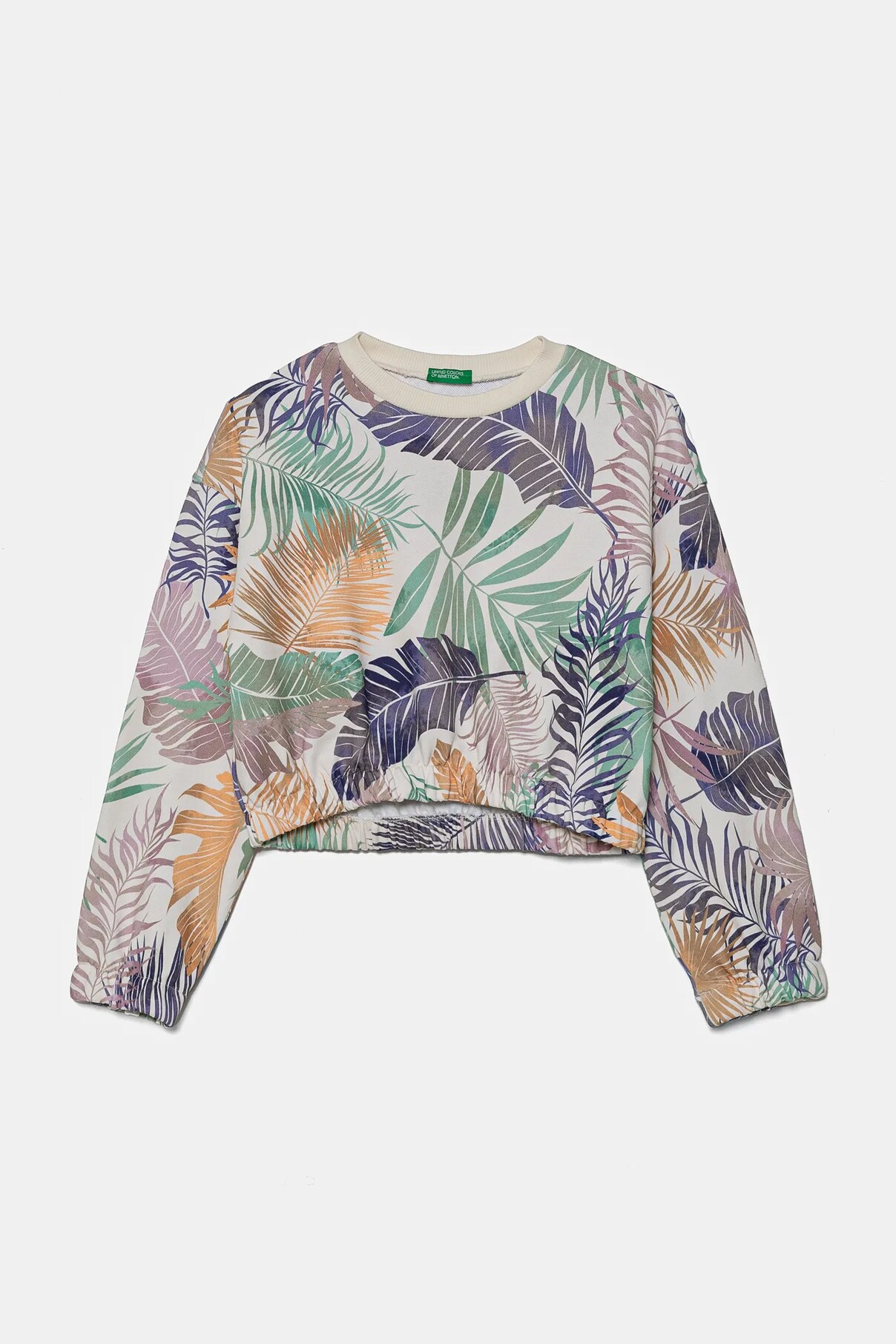 

Детская хлопковая толстовка United Colors Of Benetton, бежевый