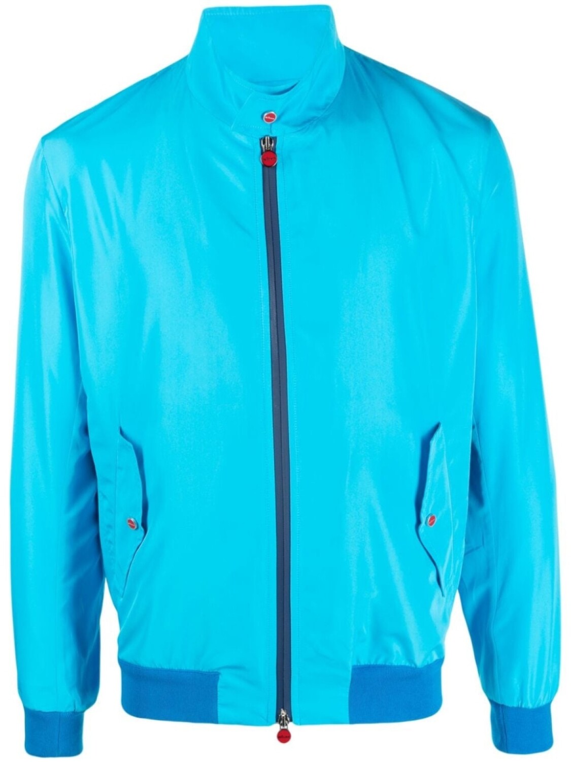 

Kiton zip-up lightweight jacket, синий