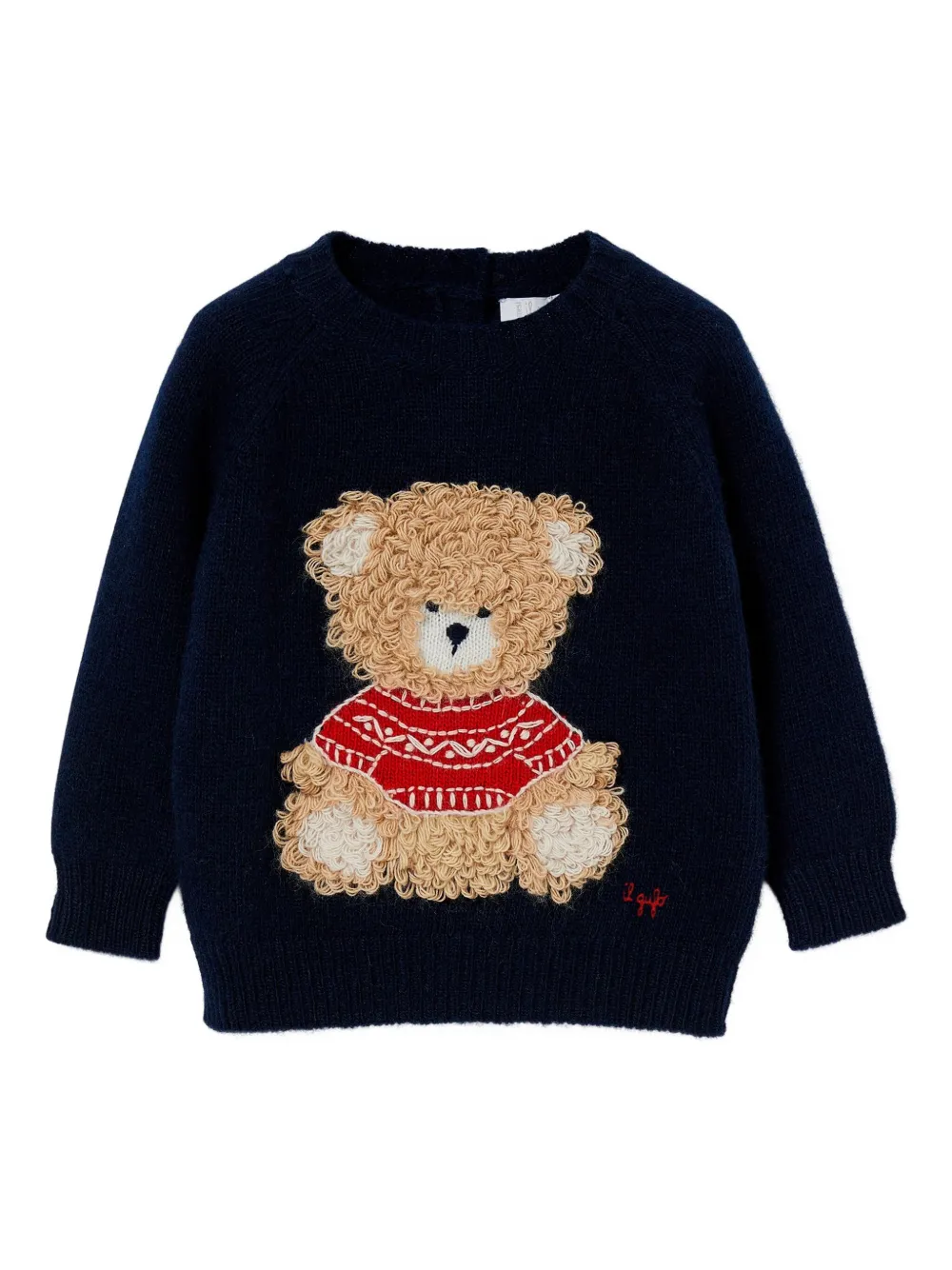 

Топ с аппликацией Il Gufo, синий