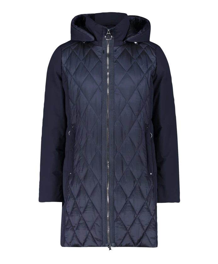 

Водоотталкивающая куртка для активного отдыха со съемным капюшоном. Betty Barclay, синий