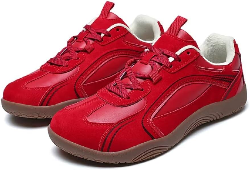 

Кроссовки для трейлраннинга MWX с широкой носочной частью для мужчин и женщин, босоногого типа, с нулевым перепадом, для прогулок, повседневная мода, унисекс, противоскользящие, красный