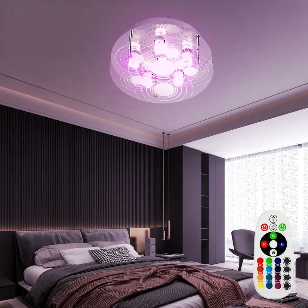 

Светодиодный потолочный светильник Globo Lighting, серебряный