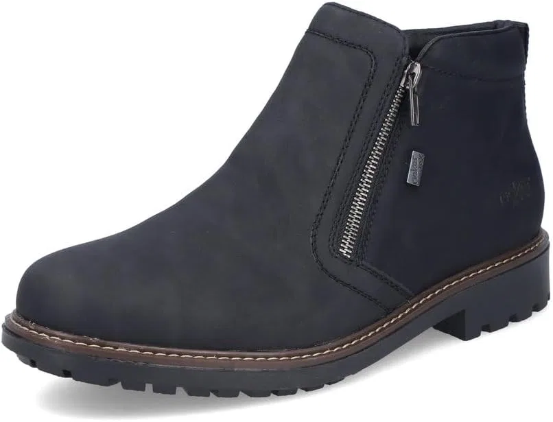 Мужские зимние ботинки Rieker RiekerTEX F4670 водостойкие, Black (Black 01)