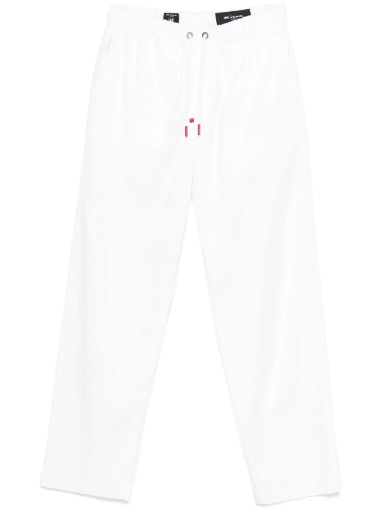 

Брюки с нашивкой-логотипом Kiton, белый