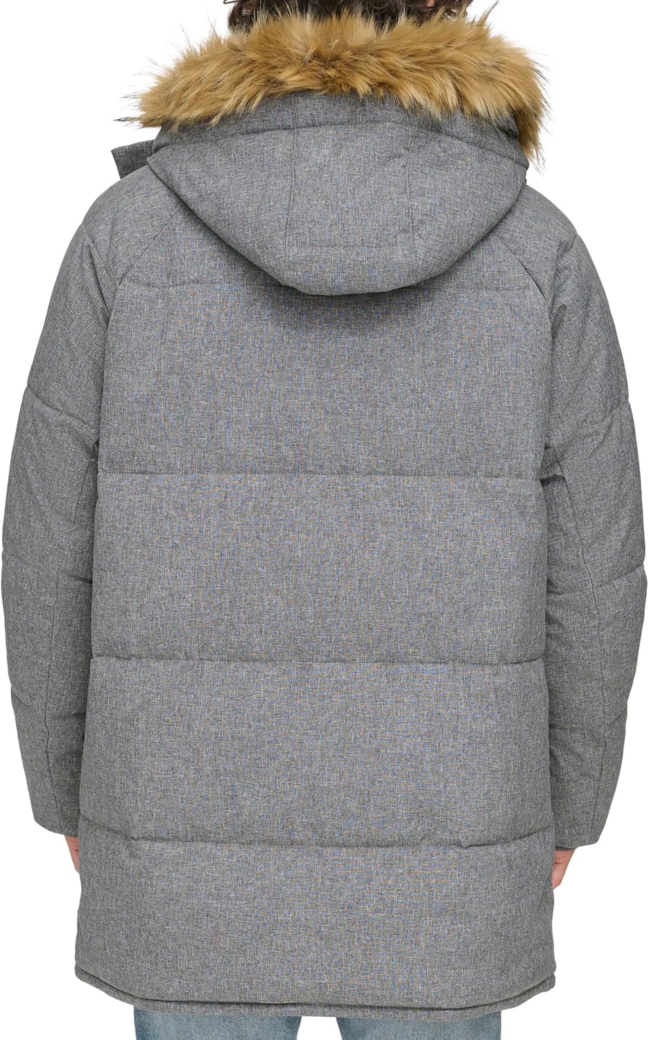 Мужская парка Tommy Hilfiger Arctic Cloth Heavyweight Performance Parka Down Alternative Upperwear, New Heather Grey — фото 4
