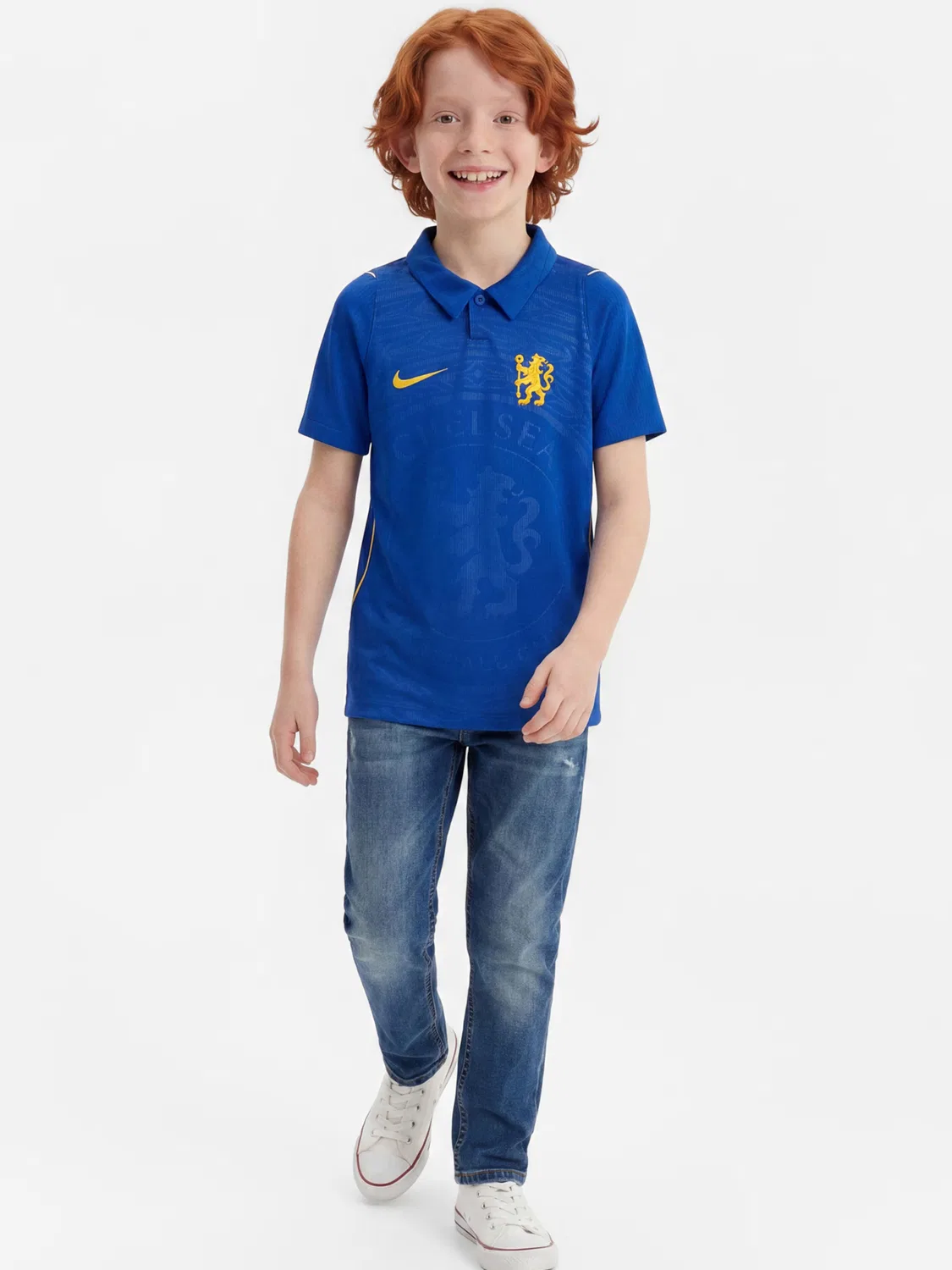 Спортивная футболка Nike Performance Shirt CFC синего цвета — фото 4