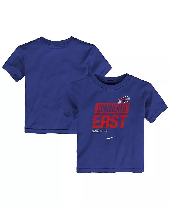 

Футболка для мальчиков и девочек Royal Buffalo Bills 2022 AFC East Division Champions Locker Room Trophy Collection Nike