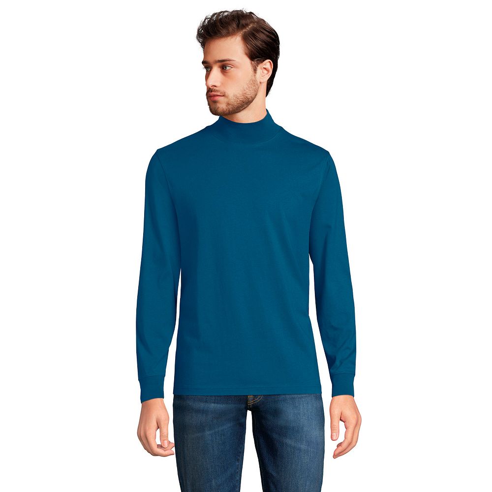 

Водолазка Big & Tall Lands' End Super Mock, цвет Evening Blue