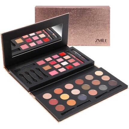 

ZMILE COSMETICS Glam To Go Beauty Box Веганская косметика с зеркалом Небольшой набор для макияжа для путешествий и в подарок