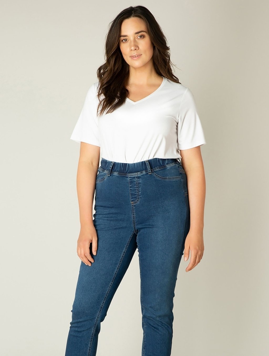 

Джеггинсы TESSA BASE LEVEL CURVY, синий