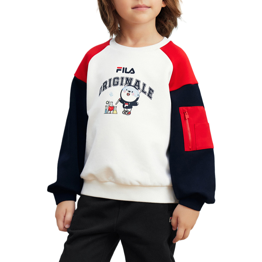 Толстовка для детей 3-7 лет FILA KIDS, белый — фото 4
