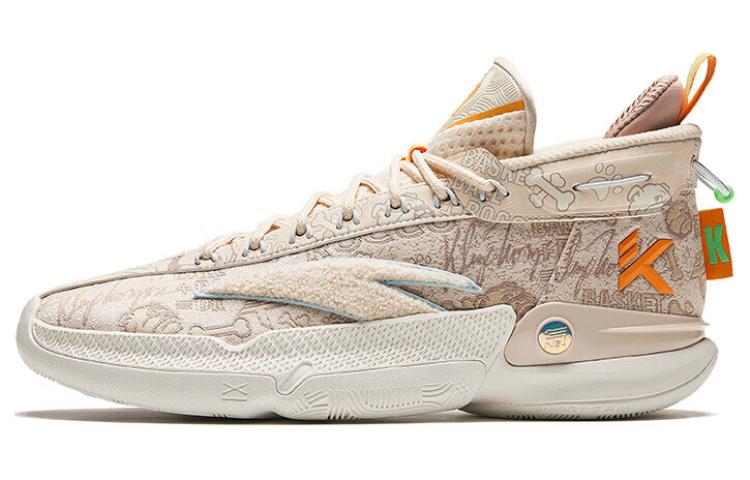 

ANTA KT9 ROCCO Амортизирующие износостойкие дышащие баскетбольные кроссовки мужские серо-коричневые, цвет Gray