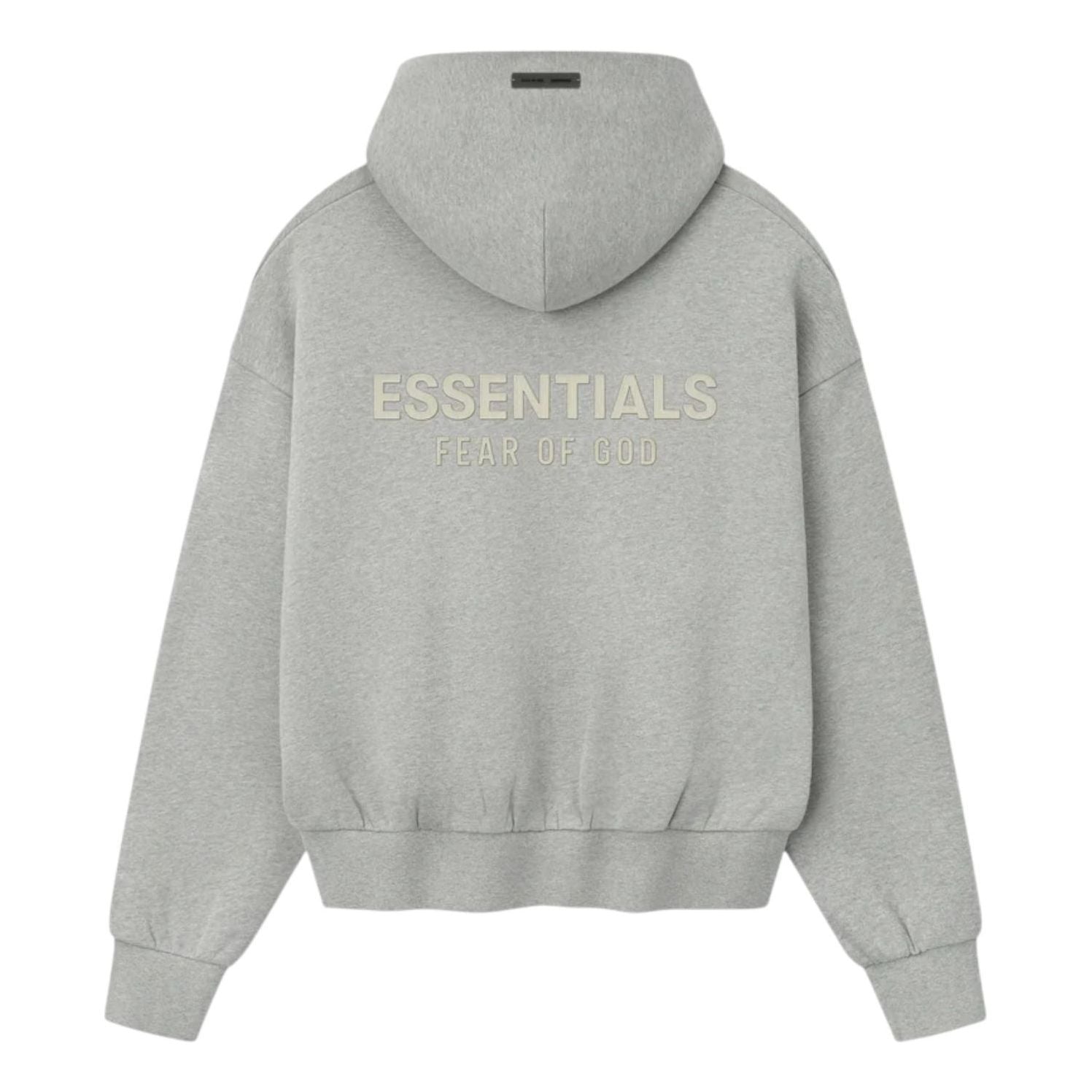 Толстовка Fear of God Essentials Classic Fleece Hoodie, цвет 'Concrete Heather' — фото 2