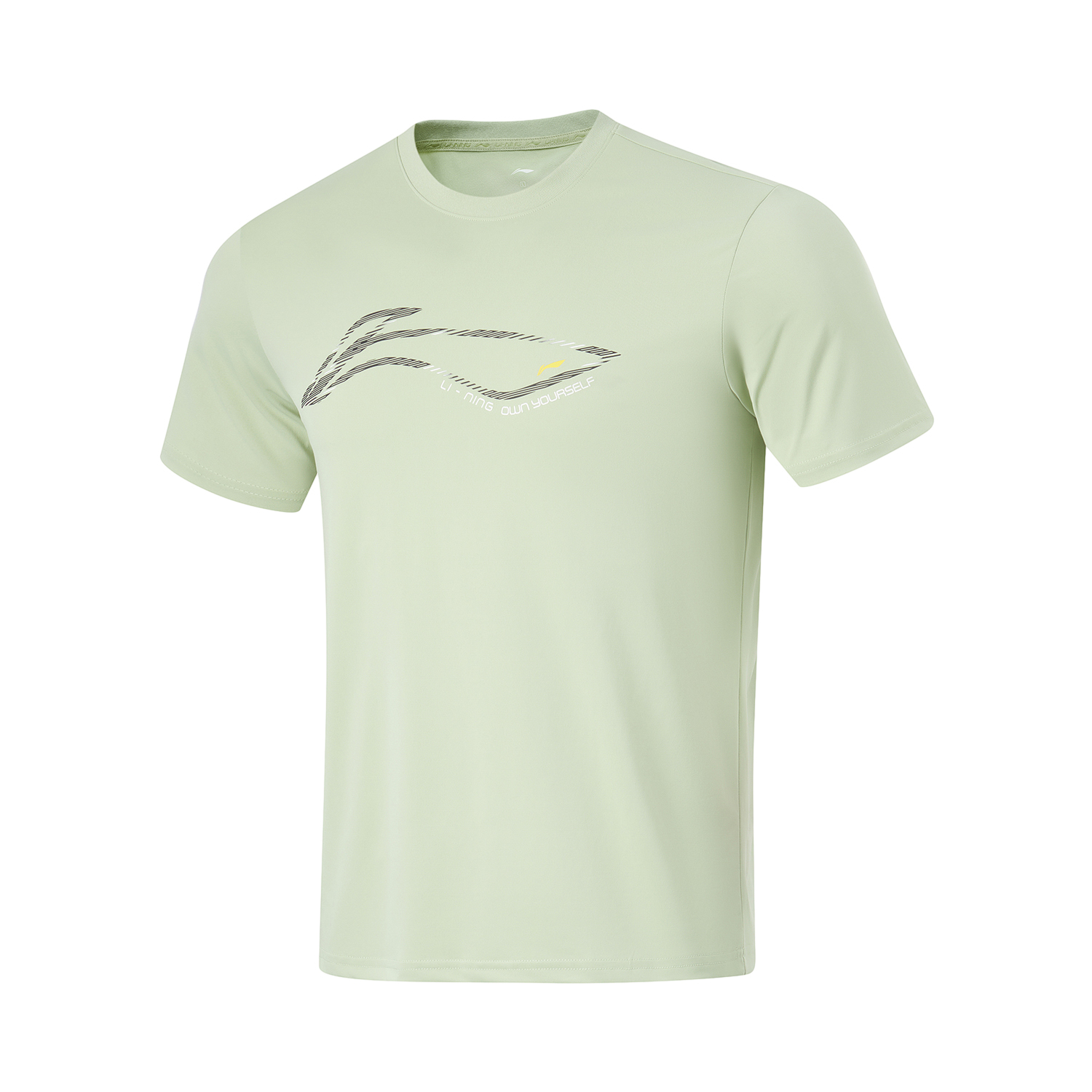 

LINING Футболка Fitness Series мужская sage green, Зеленый, LINING Футболка Fitness Series мужская sage green