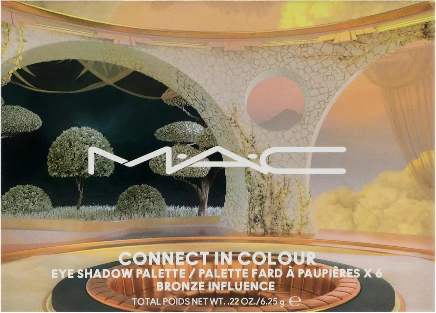Палетка теней для век MAC Connect Incolor Eyeshadow Palette, бронзовый, 6.25 г — фото 3