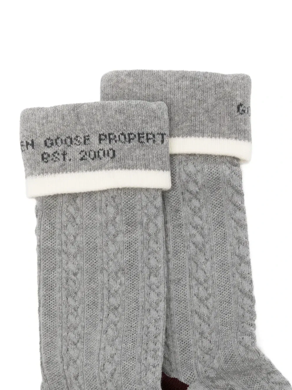 Рифленые носки GOLDEN GOOSE, серый — фото 3