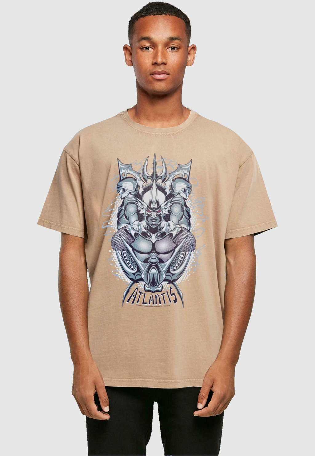 

Футболка с принтом OCEAN MASTER CREST ACID WASHED ABSOLUTE CULT, бежевый