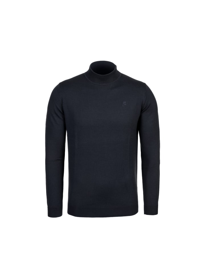 

Karl Lagerfeld Вязаный свитер 655002 темно-синего цвета