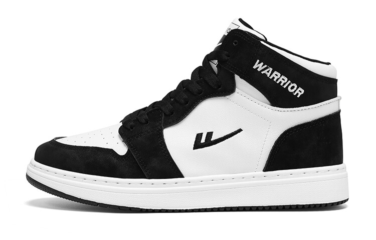 

Кроссовки WARRIOR Skateboarding Shoes Unisex High-top White/Black, белый/черный