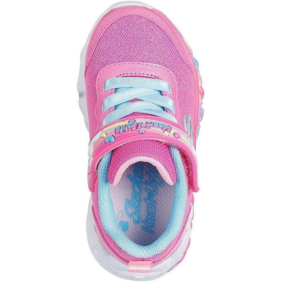 Кроссовки Skechers S Lights-eternal Heart Light, розовые, детские — фото 2