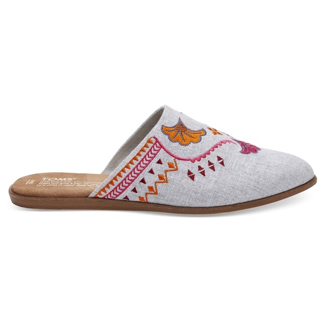 Женские шлепанцы с мюлями Chambray jutti Toms, серый