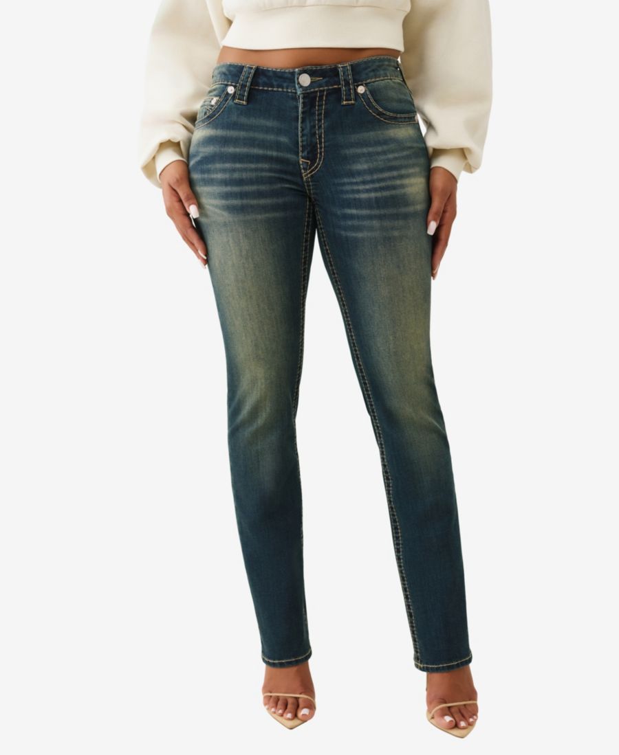 

Женские джинсы Billie Mid Rise Straight Big T True Religion, Pine Blossom