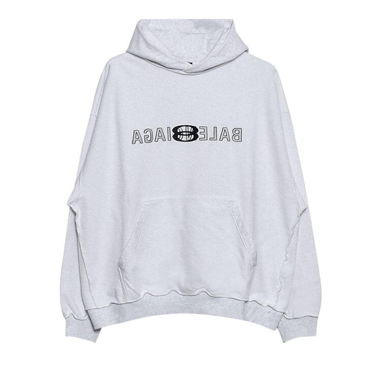 

Худи Balenciaga Inside Out Hoodie Light Heather Grey/Black, серый