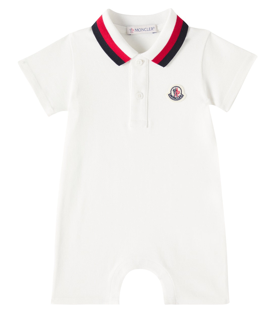 

Детский комбинезон из хлопковой смеси Moncler Enfant, белый