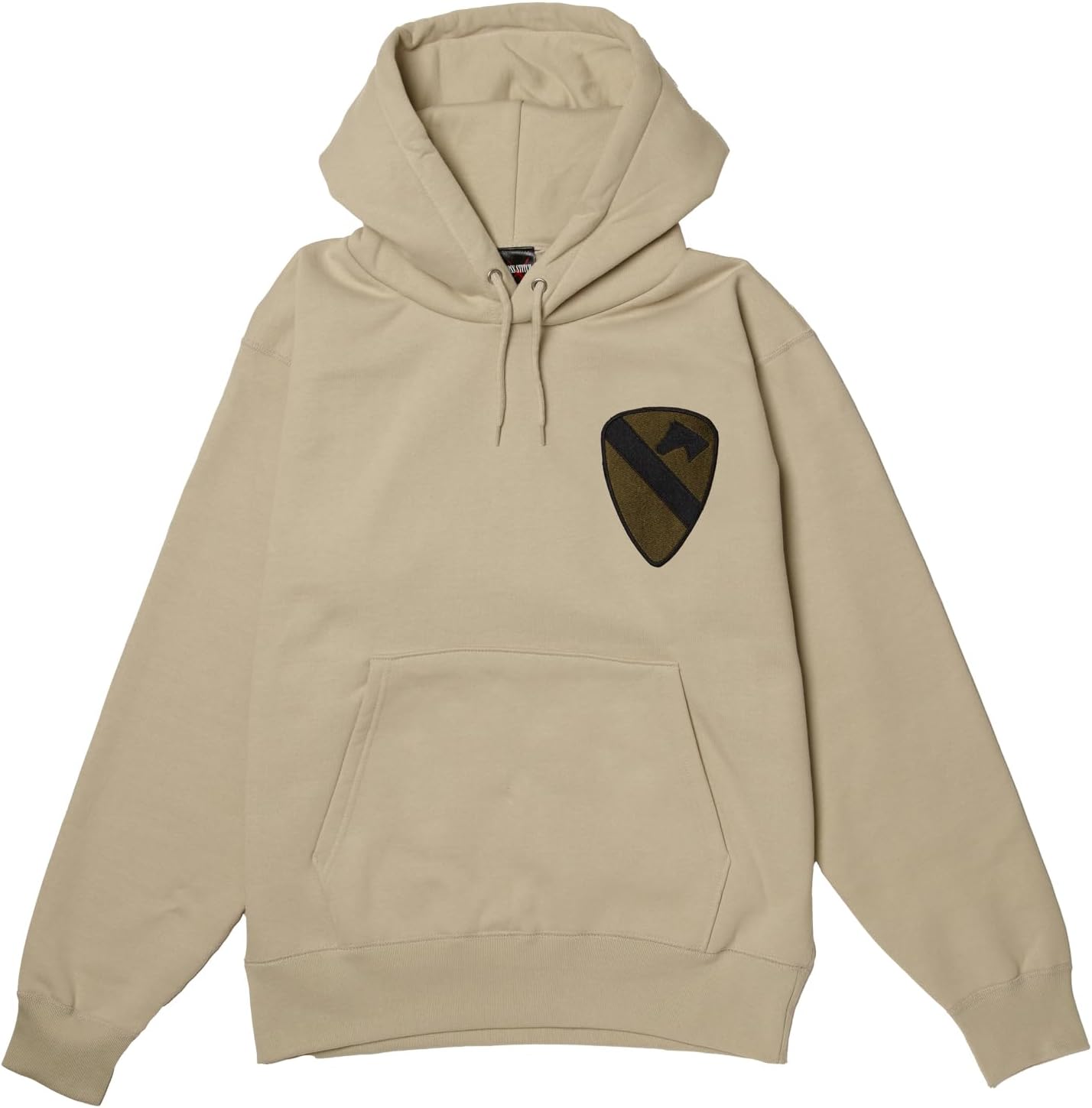 

Толстовка с капюшоном в стиле F, нашивка с гербом армии США, флисовая подкладка, пуловер, цвет: серый (stone) F-Style