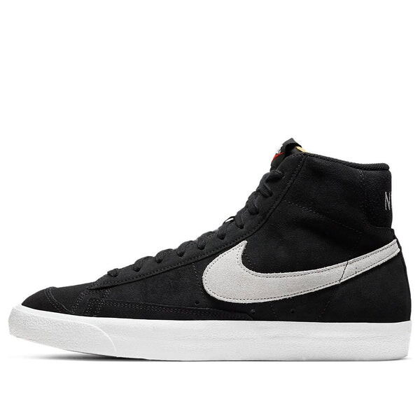 

Кроссовки blazer mid '77 suede 'black dust' Nike, черный